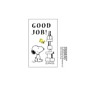 【KODOMO NO KAO】Snoopy長方木頭印章 G  Good Job