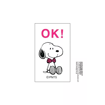 【KODOMO NO KAO】Snoopy長方木頭印章 G  OK1