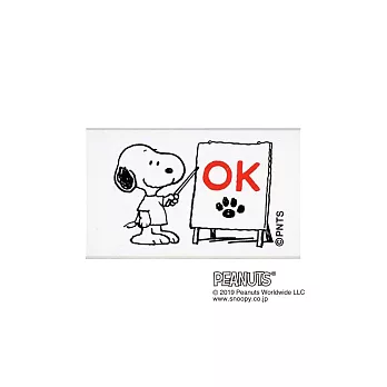 【KODOMO NO KAO】Snoopy長方木頭印章 G  OK2