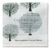 【AXCIS】日本蚊帳生地萬用吸水擦拭巾 ‧ 咖啡樹(綠)