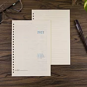 【Conifer】2022年25K月計畫橫線內頁(20孔) 內頁