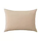 [MUJI無印良品]柔舒水洗棉枕套/50/米色