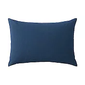[MUJI無印良品]柔舒水洗棉枕套/43/暗藍