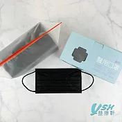 YSH益勝軒 成人醫療口罩50入/盒-時尚黑 台灣製 符合國家標準