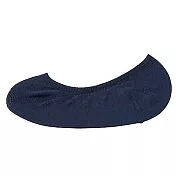 [MUJI無印良品]女棉混足尖寬鬆舒適不易鬆脫隱形襪 23~25cm 暗藍