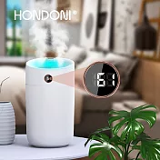 HONDONI X12大霧量3L雙噴智能顯示霧化水氧機 空氣加濕器 薰香機 (冰川白)