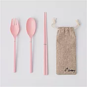 S+ Cutlery 輕巧餐具組 粉