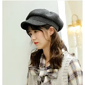 BEAUTYJAPAN 日系時尚赫本風羊毛混紡針織帽0126 灰色