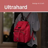 Ultrahard 防潑尼龍後背包(紅)