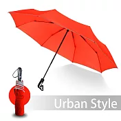 【2mm】都會行旅 超大傘面抗風自動開收傘_ 紅色