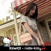 Hello Kitty x Kiiwi O! 聯名款．純色機能尼龍雙層隨身包 ELLIA  乾燥玫瑰粉