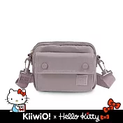 Hello Kitty x Kiiwi O! 聯名款．純色機能尼龍雙層隨身包 ELLIA  薰衣草紫