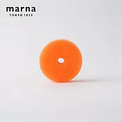 【日本Marna】日本製廚房海綿菜瓜布-橘-3入組(原廠總代理)