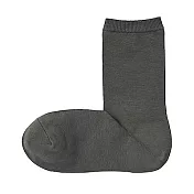 [MUJI無印良品]女棉混足口寬鬆舒適直角襪 23~25cm 棕色