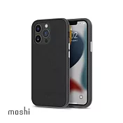 Moshi Overture for iPhone 13 磁吸可拆式卡夾型皮套 墨石黑