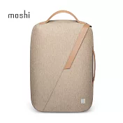Moshi Muto 斜肩背/後背/手提 三用電腦包 砂礫棕