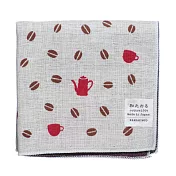 【濱文樣】日本雙重紗柔軟純棉方巾 · 咖啡