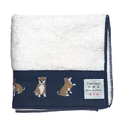 【濱文樣】日本柔軟純棉方巾 · 柴犬