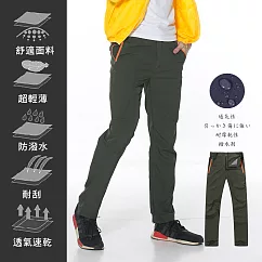 【KISSDIAMOND】戶外耐刮防潑水機能速乾褲(KD─801) M 男/軍綠