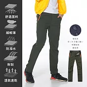 【KISSDIAMOND】戶外耐刮防潑水機能速乾褲(KD-801) 3XL 男/軍綠