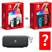 Nintendo Switch OLED 主機+原廠新版收納包 [台灣公司貨]+熱門遊戲任選1件