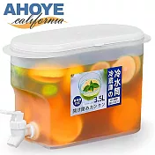 【Ahoye】日本按壓式冷水桶 3.5L 冷水壺 冰箱水壺