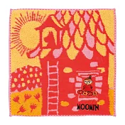 【日本丸真】Moomin刺繡方巾房子禮盒 (紅)