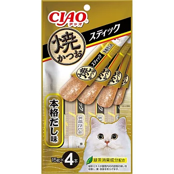 CIAO 寒天燒肉泥-鰹魚(原味) 15g*4入(TSC-142)