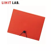 LIHIT LAB A-7588 A5六層薄型風琴夾 桔色