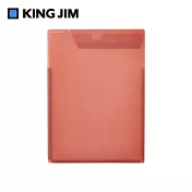【KING JIM】Loose leaf IN 活頁紙 收納袋 玫粉色 (433T-PK)