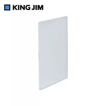 【KING JIM】Loose leaf IN 活頁紙 紙收納資料夾 透明白 (435T-WH)