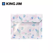 【KING JIM】FLATTY WORKS多用途帆布收納袋 限定款 色塊 A6 5460-L102