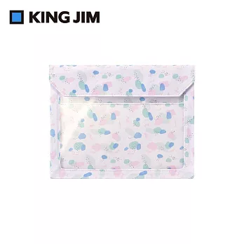 【KING JIM】FLATTY WORKS多用途帆布收納袋 限定款 色塊 A5 5464-L102