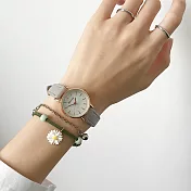 Watch-123 女生小錶盤清晰刻度實用手錶(6色任選) _白盤灰帶
