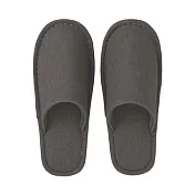 [MUJI無印良品]棉織EVA底部左右皆可使用拖鞋 L 棕色