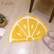 【Caldo卡朵生活】檸檬切片造型防滑絨毛腳踏地墊