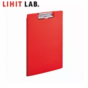 LIHIT LAB F-7740 A4 透明板夾(ALCLEA) 紅色