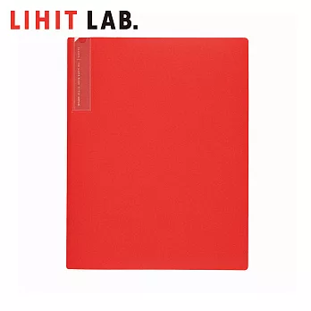 LIHIT LAB N-7760 A4 10入資料本(ALCLEA) 紅色