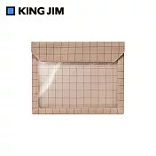 【KING JIM】FLATTY WORKS多用途帆布收納袋 限定款 格紋 A5 5464-L103