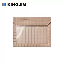 【KING JIM】FLATTY WORKS多用途帆布收納袋 限定款 格紋 A5 5464-L103