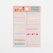【BGM】+Clear Stamp 自由編排透明印章 ‧ 塗鴉線