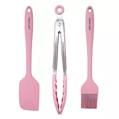 NEOFLAM矽銀烘焙調理三件組─粉紅色 粉紅色