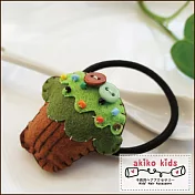 【akiko kids】午餐後的甜點超萌可愛食物造型髮飾 -綠蛋榚髮圈款