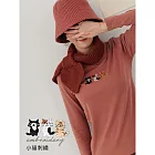 【慢。生活】可愛貓咪刺繡彈性長袖T恤 6130　 FREE 豆粉色