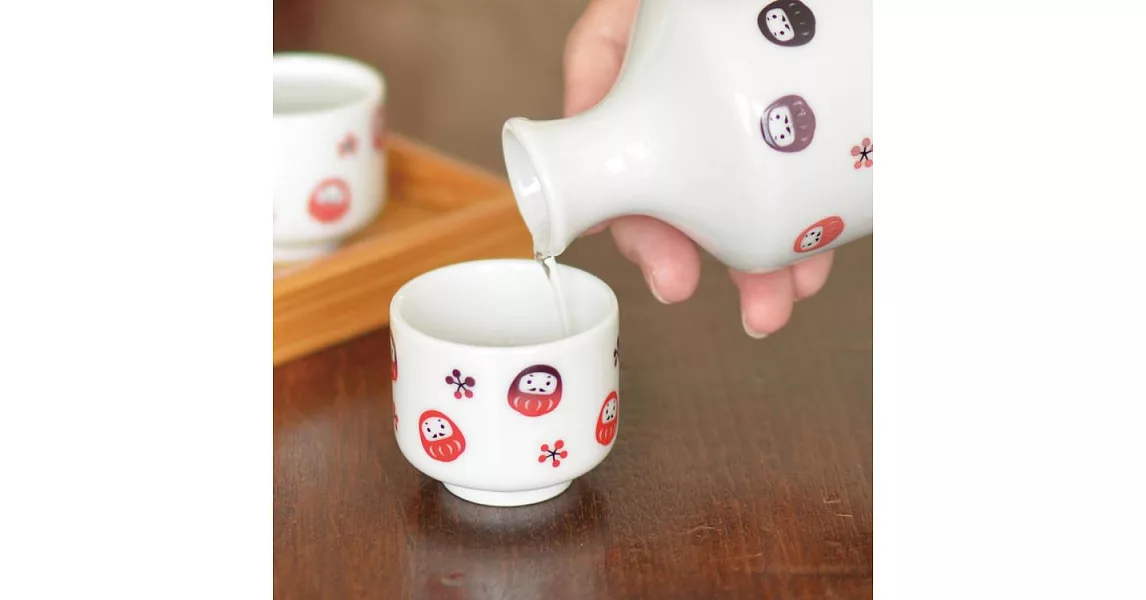 【KAKUNI】溫感變色日本達摩陶瓷 茶酒杯50ml