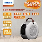 PHILIPS飛利浦 多功能負離子電暖器 AHR3124FM 白色