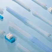 YCCT 積木矽膠吸管 -  粗 - 氣泡藍