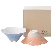 【MARUSAN KONDO】富士山形陶瓷 餐碗雙入禮盒組