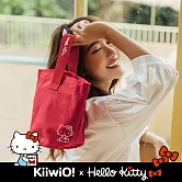 Hello Kitty x Kiiwi O! 聯名款．厚磅帆布手腕水桶包 RAINBO  紅