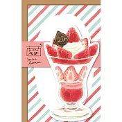 【Wa-Life】春季限定｜水果甜點美濃和紙小信封組 ‧ 草莓聖代